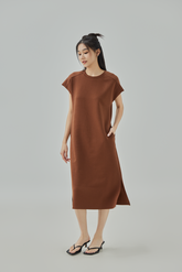 Jen Drop Shoulder Relaxed Midi Dress